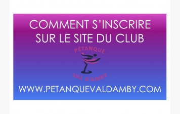 Notice d'inscriptions pour le site